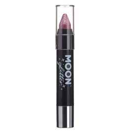 Moon Glitter Holographic Glitter Paint Pen/Body Chalk Make Up for Face and Body 3.5 g Pink