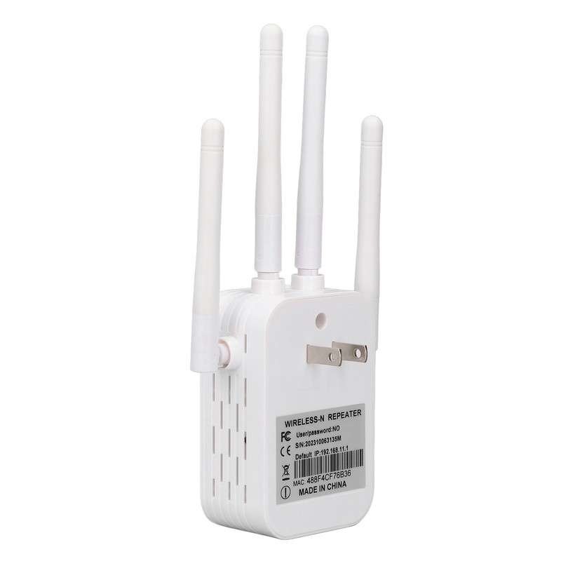 WiFi Extender 300Mbps 4 Antenna Strong Signal Transmission Efficient Heat