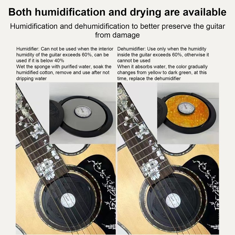 Guitar Humidifier Anti Drying Acoustic Guitar Sound Hole Humidifier with