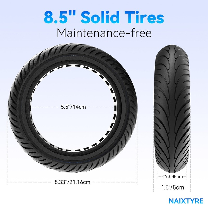 NAIXTYRE 8.5x2 '' inchs Solid Tires for Electric Scooters,This Solid