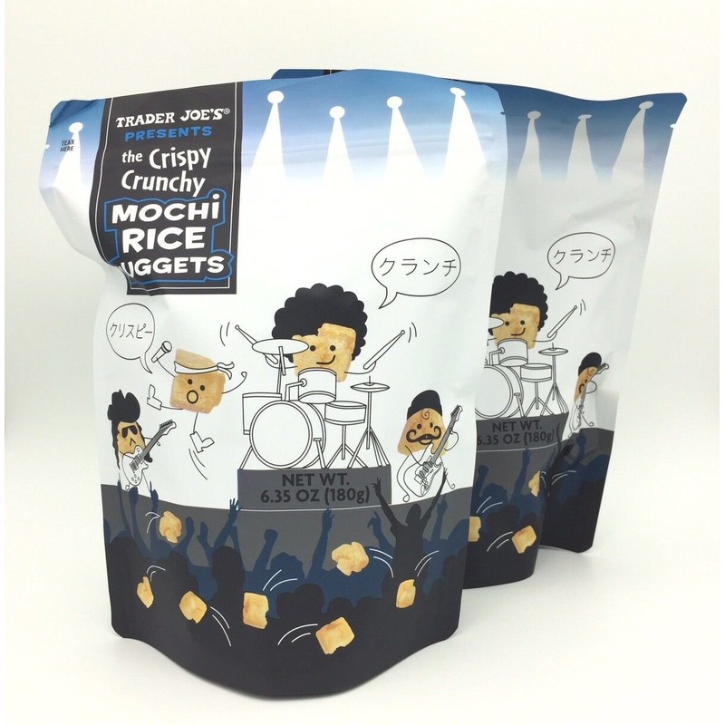 Trader Joe's Crispy Crunchy Mochi Rice Nuggets 6.35 oz (Pack