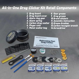 Baitcasting Reel Drag clicker for Abu Garcia Max Revo Series Fishing Reel Replacement Parts Baitcasting Combo Tunning Accessories (Clicker for REVO IKE Signature)