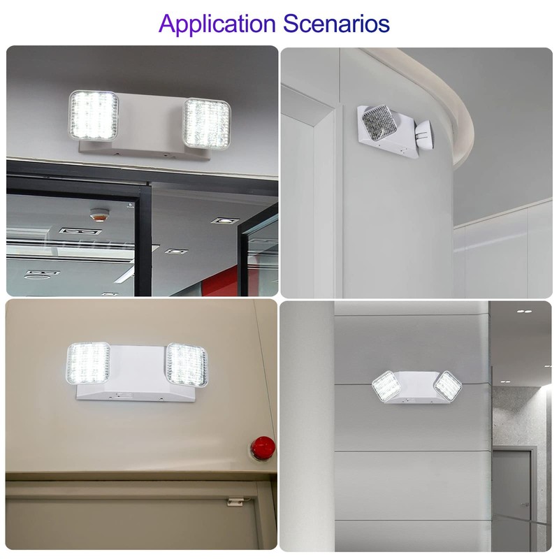 CM MZY Emergency Lights with Battery Backup,Commercial Emergency Light,Two Adjustable