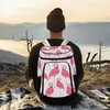 Pink Flamingo Cooler Backpack 36 Cans Insulated Backpack Cooler Leak