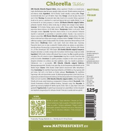 Nature's Finest Bio Chlorella Tabletten | 250 mg | Natürlicher Entgiftungs und Immunverstärker, reich an Eisen und Chlorophyll | Hoher Proteingehalt | Vegan und vegetarisch