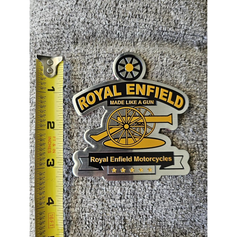 Royal Enfield Aluminum Decal, Emblem Sticker