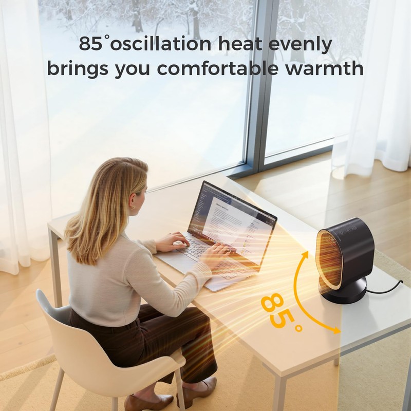 BREEZOME Space Heaters for Indoor Use, 1500W Fast Heating Ceramic