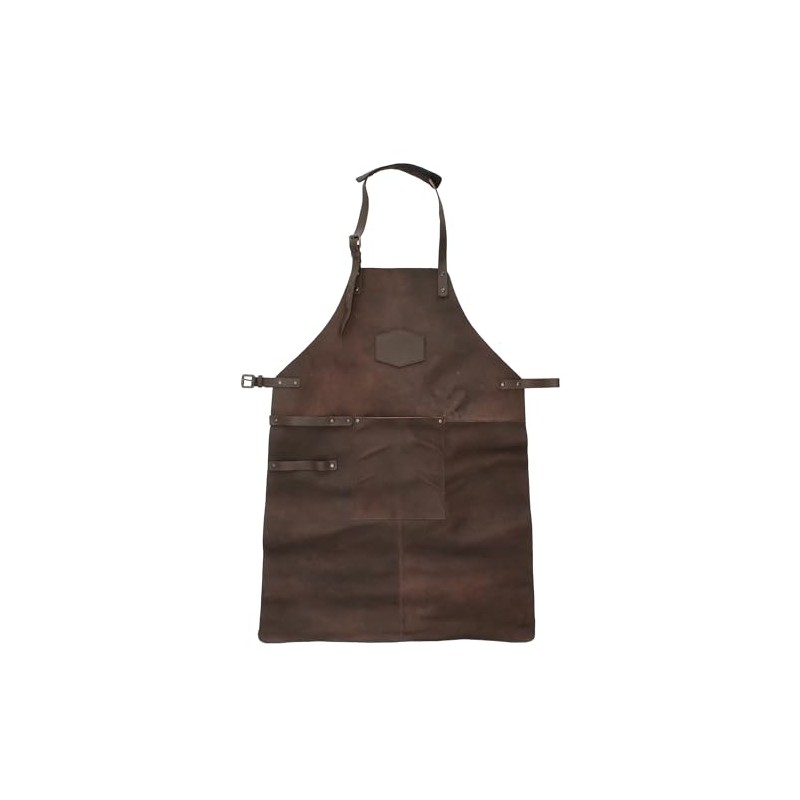 MApBer Leather Apron BBQ Apron Oven Apron Garden Apron Leather