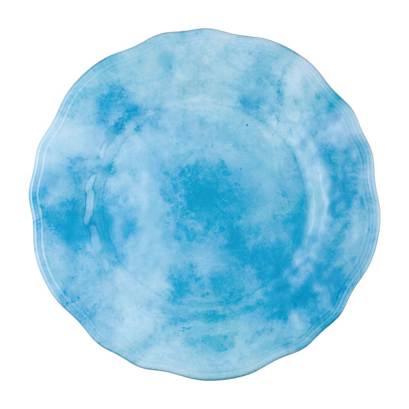 UPware 12 Piece Magnolia Melamine Dinnerware Sets, Outdoor Dishes Set,