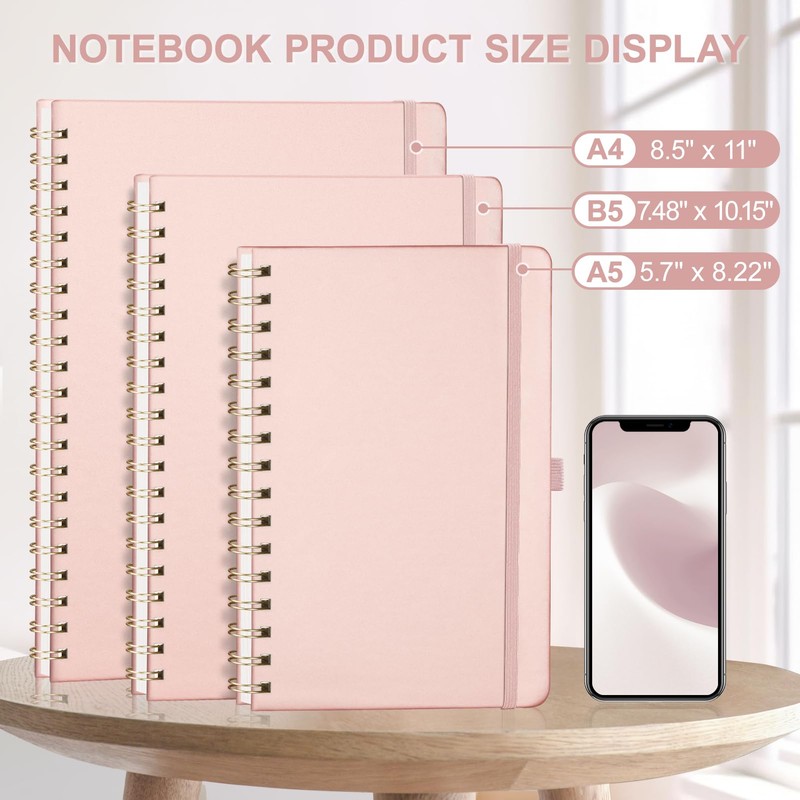 AHGXG Graph Paper Notebook, 140 Pages, B5 (7.6" x 10")