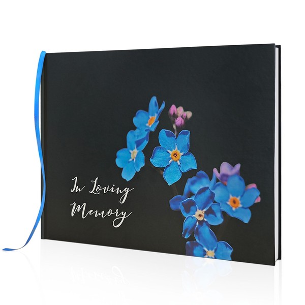 plzzree 2025 Funeral Guest Book for Memorial Service: 10x8'' Celebration
