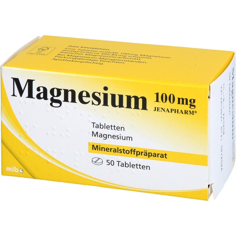 MAGNESIUM 100 mg Jenapharm Tablets Pack of 50