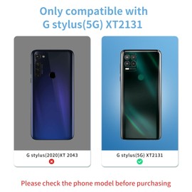 Senpinkboo 2 Pack Back Rear Camera Lens Glass Replacement for Motorola Moto G Stylus 2021 XT2115 with Pre-Installed Adhesive, Include Repair Tool Set+ Installation Manual+ Camera Lens Protector