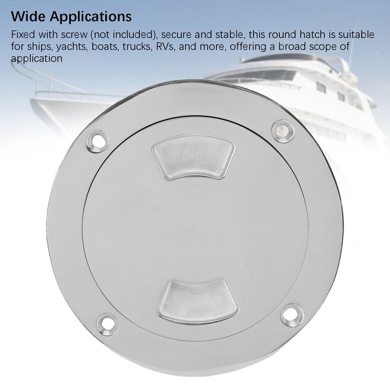 4 Inch Hatch 316 Stainless Steel Round Non Slip Inspection