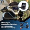 Universal 7/8" Motorcycle Handlebar Control Switch Set, Left & Right
