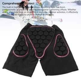 Snowboarding Pants, 3D Hip Protective Pads Butt Pad Hip Protector Pants Thickened Sponge Ski Pants for Elderly Women, Crash Padded Snowboard Shorts, Snowboard Protective Gear (M)