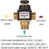 DEWIN Thermostatic Mixing Valve, 3-Way Male Thread DN20 Brass Water