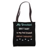 Cute Brittany Dog Dad Mum Friend And Therapist Tote Bag
