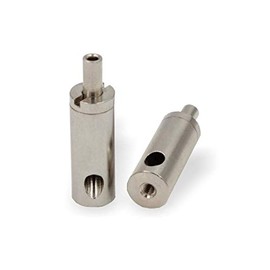 Wire Rope Holder / Gripper 12, M3 Female Thread, for Ropes / Wire Ropes with a Diameter of 1.0 mm - 1.2 mm, Nickel-Plated