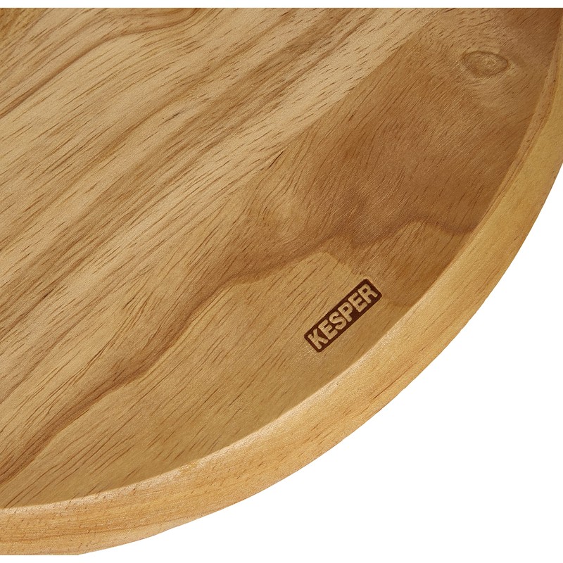 Kesper 60462 Pizza Plate 32 x 2 cm Rubber Tree
