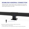 CHONGNI 7FT Stair Railing Indoor, Matte Black Square Tube Handrail,