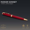Parker Sonnet Ballpoint Pen | Red Lacquer with Gold Trim
