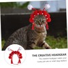 CORHAD Creative Cartoon Peking Cat Headgear with Tassel Comfortable Pet