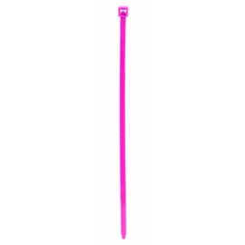 Aviditi CT145L Nylon Cable Tie, 14" Length x 3/16" Width, Fluorescent Pink (Case of 1000)