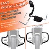FOVPLUE 1.25" Highway Footpegs,Long Angled Adjustable Highway Pegs w/Mounts for
