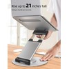 Nulaxy Telescopic 360 Rotating Laptop Stand for Desk Adjustable Height