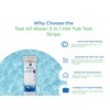 Test All Water 3 In 1 Hot Tub Test Strips,