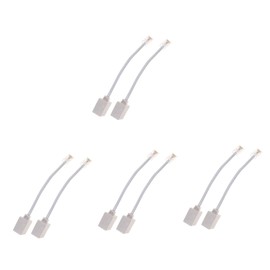 DOITOOL 4sets Ethernet to Phone Line Adapter to Rj11 Adapter to Rj11 Connector Telephone to Ethernet Converter Cord 2pcs*4