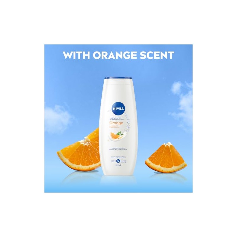NIVEA Jabón Líquido Corporal Humectante Orange And Avocado Oil (400