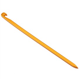 10pcs Tent Peg, 16 cm/6.29 Inches Aluminium Outdoor Camping Hiking Sardine Heavy Duty Rust Tent Pegs Lightweight Portable for Camping Hook (Yellow)