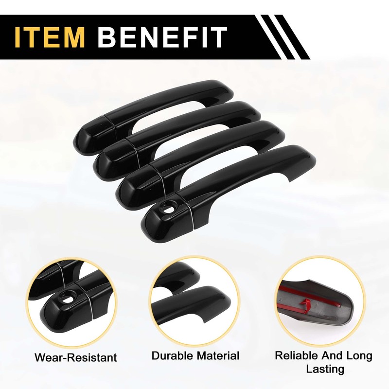 REPAIROCK 4pcs Exterior Door Handle Cover Car Door Handle Protector