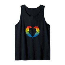 Bird Heart Design for colorful Bird Fans Tank Top