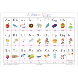 Anchante Alphabet Hail [Alphabet Chart] A3, Rounded Corners, Waterproof