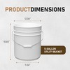 ATERET 5 Gallon Buckets Only - Durable 90 Mil All
