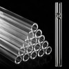 GLOMAXLY 24 Pcs Borosilicate Glass Tubes 4.4 Inch, Thick Wall