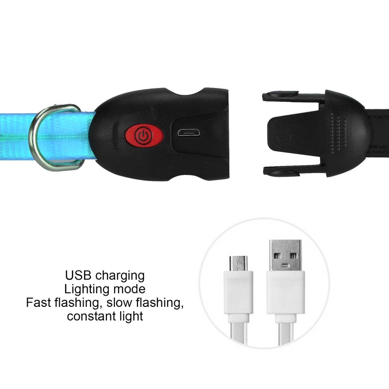 Outdoor Dog LED Collars with Leashes Set USB Rechargeable Pet