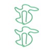 100 Pcs Rabbit Shaped Paper Clip Creative Cute Cartoon Animal