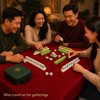 144-Piece Mini Chinese Mahjong Travel Set with Playing Mat &