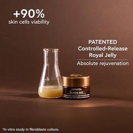 Apivita Queen Bee Contorno de Ojos anti-envejecimiento y regenerador 15ml - Con jalea real de liberación controlada, propóleo, miel - Combate las arrugas, las patas de gallo y la hinchazón de los ojos