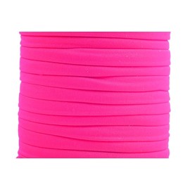KONMAY 5.0 mm 18.2 Metres Elastic Cord, Elastic Band for Sewing and Crafts, Rubber Cord, Hat Rubber, Neon Rose