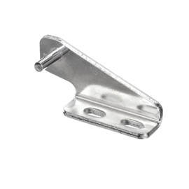 Chrome Plated Steel Right Hand Horizontal Pivot Bracket with Horizontal Mounting Holes