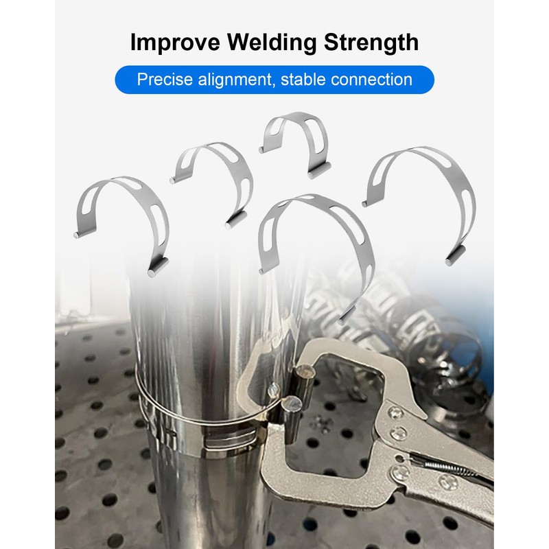 5 Pcs 2" 2.5" 3" 3.5" 4" Exhaust Clamp Stainless