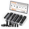 105 PCS Vacuum Cap Assortment Kit, Dropper ID 3/8'' 5/16''