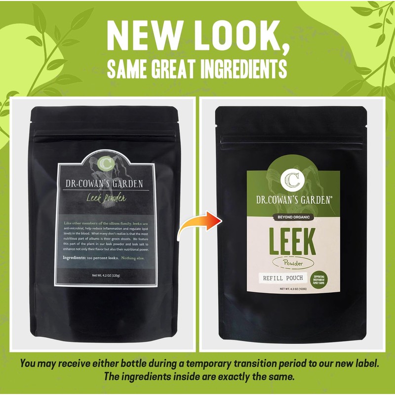 Dr. Cowan’s Garden Leek Powder - Beyond Organic Vegetable Powder,