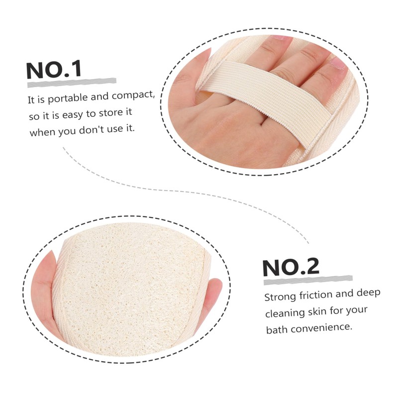 Ipetboom 18 Pcs Loofah Bath Towel Mesh Thick Spa Rubbing