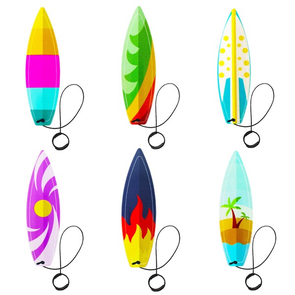 6 PCS Finger Surfboard of 12 Designs, Style Fun for